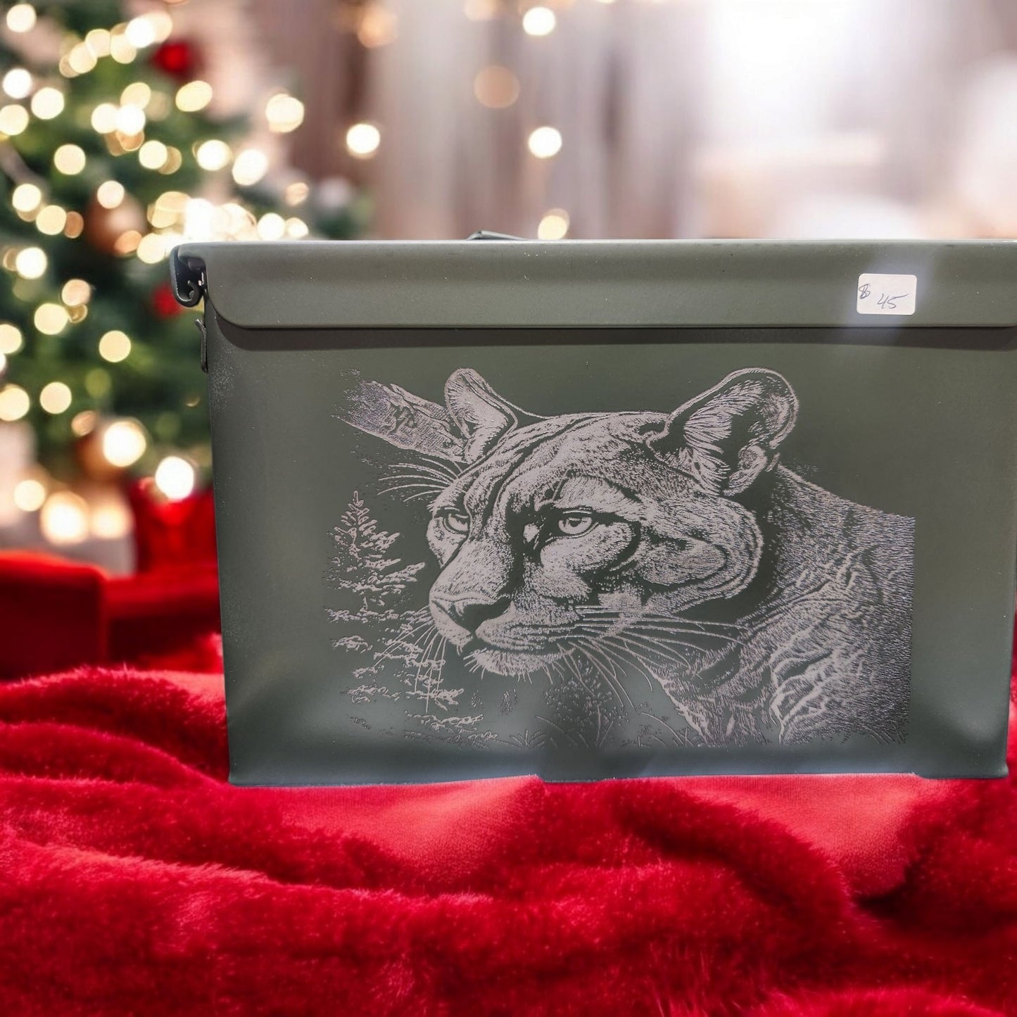 Mountain Lion with Elk Ammo can